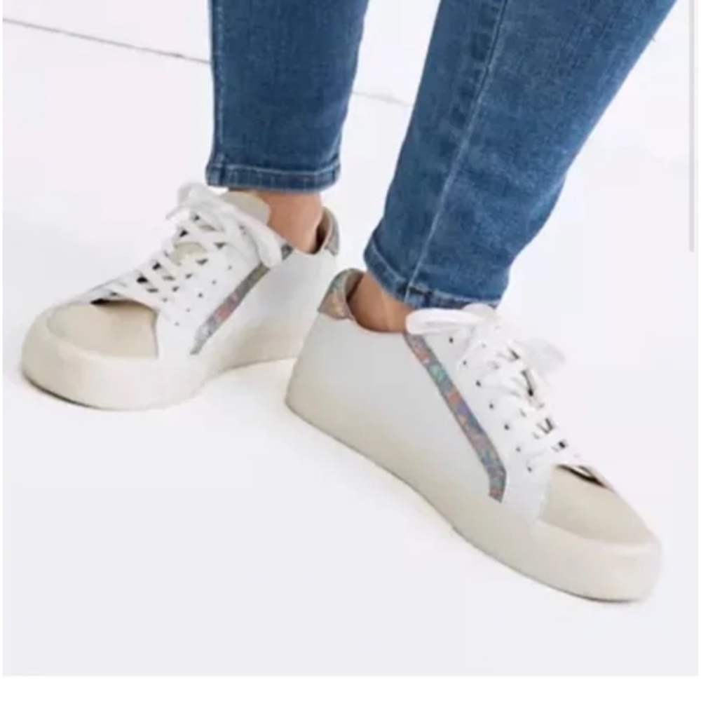 Madewell Sidewalk Low-Top Sneakers Iridescent Size 6